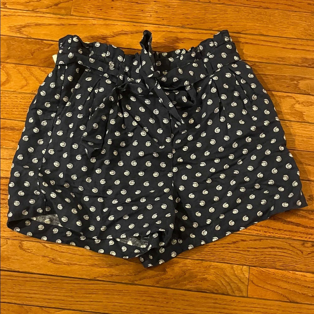 Workshop Republic Clothing Navy High Waist Shorts